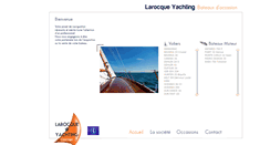 Desktop Screenshot of larocque-yachting.com
